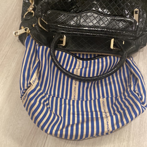 NWOT Rebecca Minkoff Quilted Black Patent Leather Satchel - Picture 10 of 14